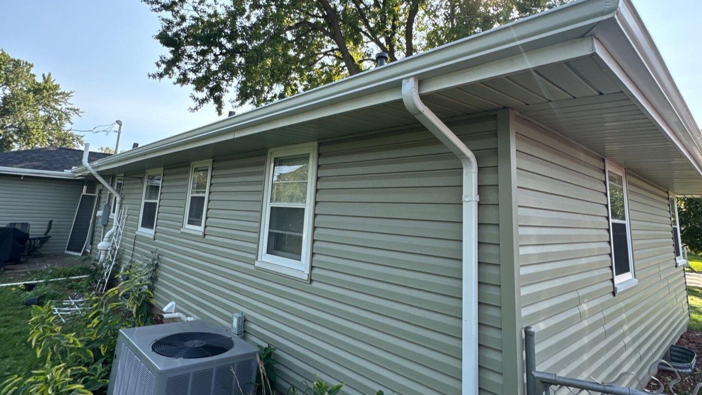 new gutters installed by omega exteriors