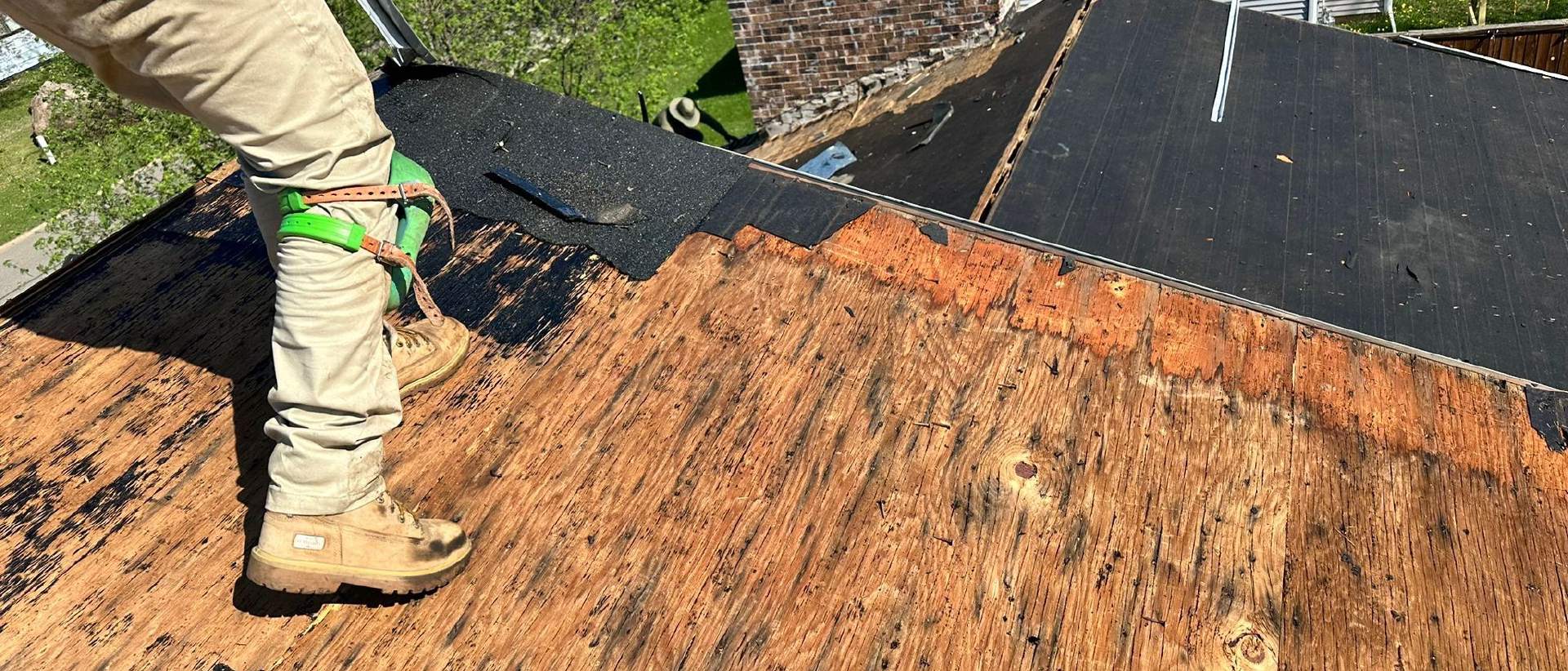 omega exteriors replacing a roof