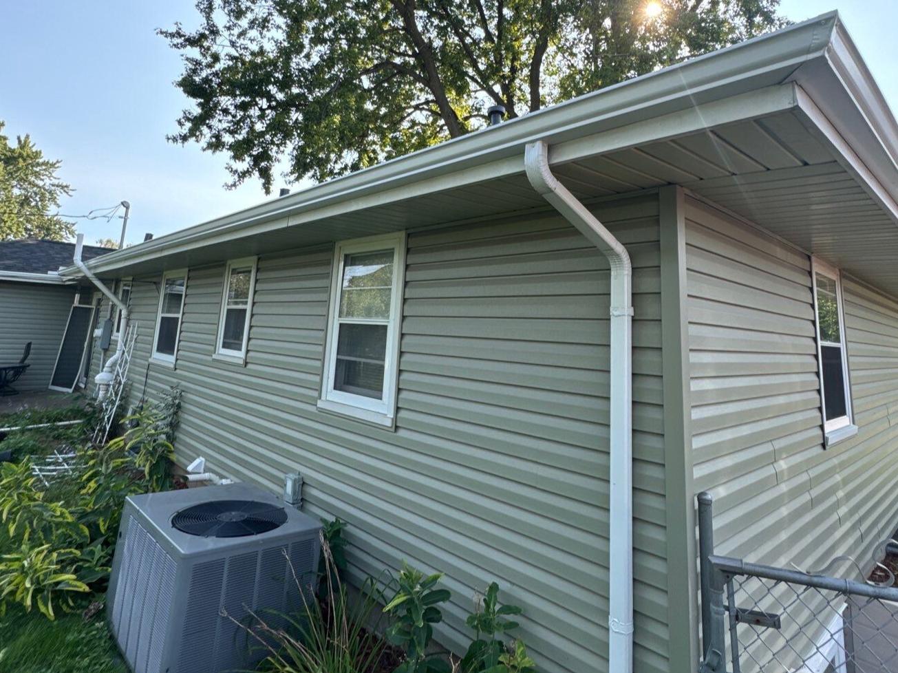 new gutters installed by omega exteriors