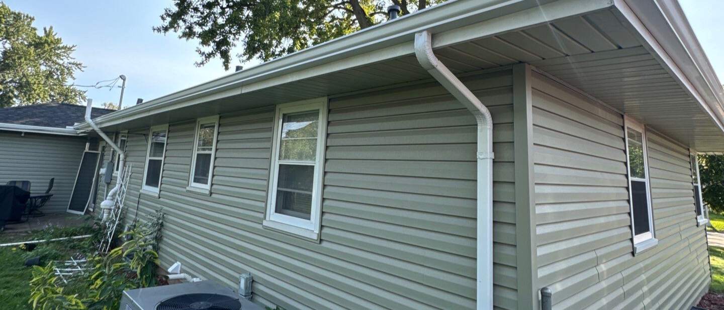 new gutters installed by omega exteriors